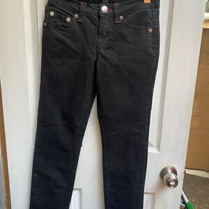 True Religion Girls skinny Jeans  Size 12
Inseam is 28 inches